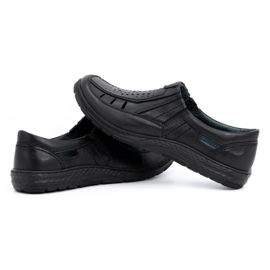 Olivier Mocasines hombre verano piel 492MA negro 5