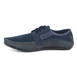 Olivier Mocasines hombre piel 4228 azul marino 1