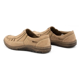 Olivier Mocasines hombre piel para verano 492MA beige 6