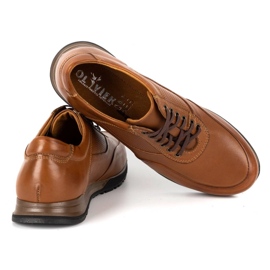 Olivier Zapato casual hombre piel 902KNT marron marrón 4