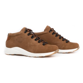 ButBal Zapatos trekking mujer piel 674BB marrón 2