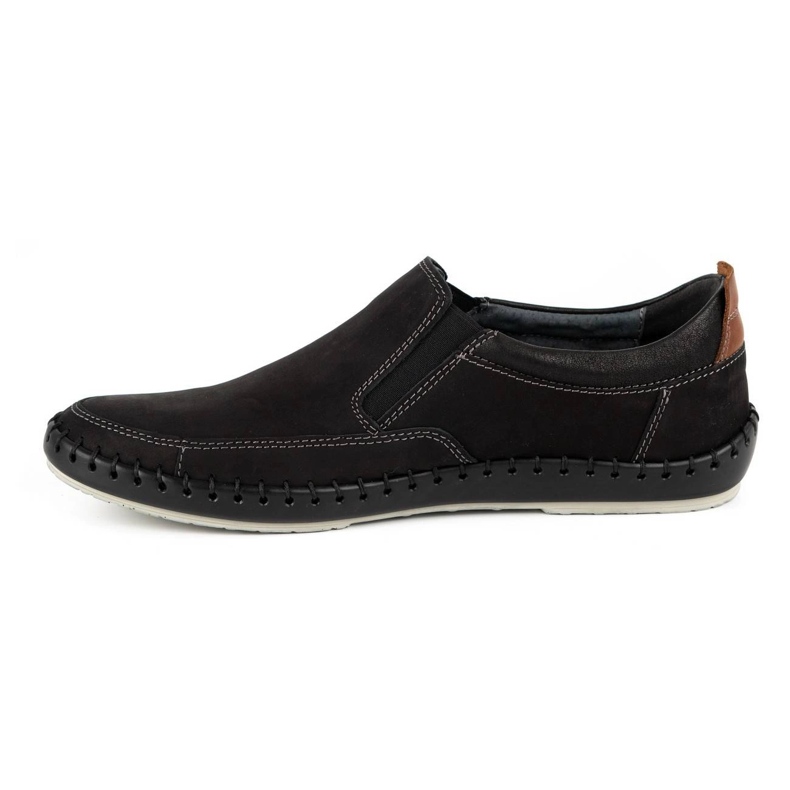 Kampol Mocasines hombre piel 51KAM negro 1