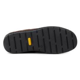 Kampol Zapatos casuales de cuero para hombres 13 / CK65 marrón 4