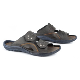 Olivier Babuchas hombre piel 335GT gris 3