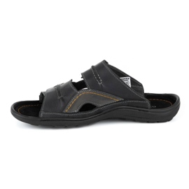 Olivier Babuchas hombre piel 335GT negro 1