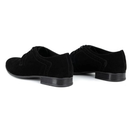 Olivier Zapatos de vestir hombre piel A34 Kb nubuck negro 7