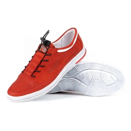 Polbut Zapato casual hombre piel K22N nubuck rojo 3