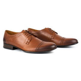 Olivier Zapatos de vestir hombre piel A34 Kb marron marrón 2