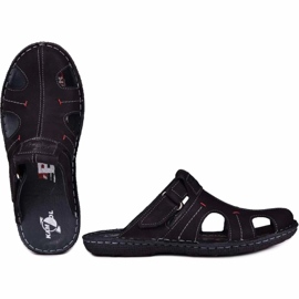 Kampol Babuchas hombre piel 217/22KAM negro 3