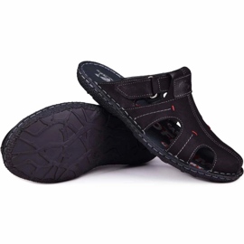 Kampol Babuchas hombre piel 217/22KAM negro 6