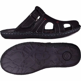 Kampol Babuchas hombre piel 217/22KAM negro 5