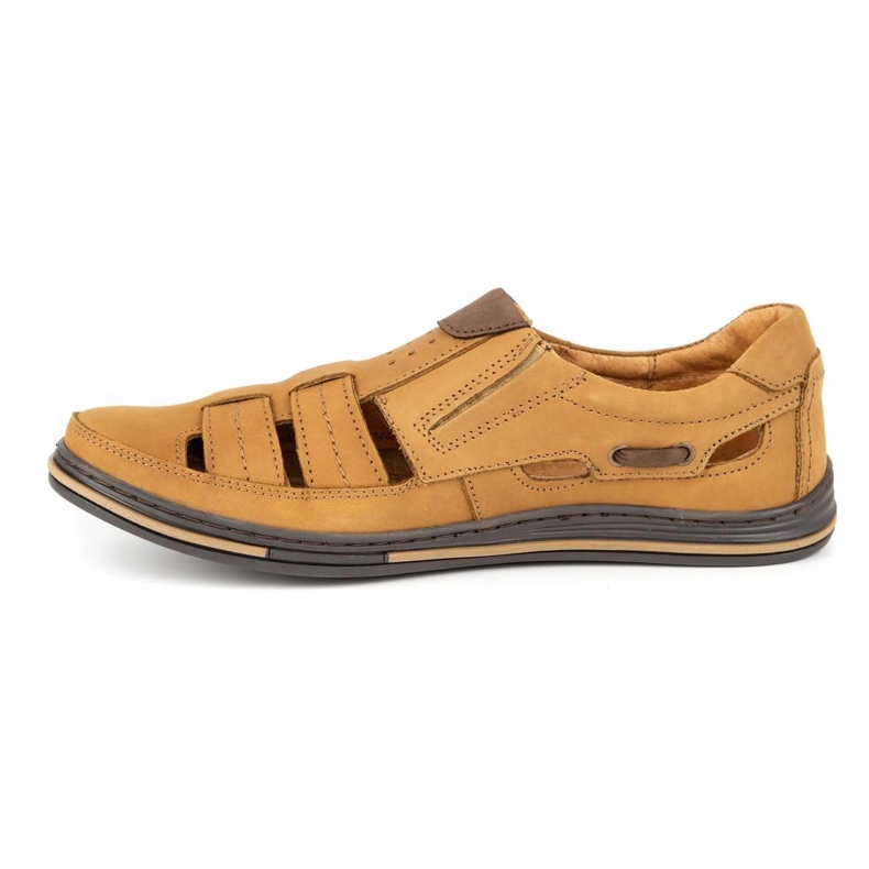 Polbut Zapatos de hombre calados 06 para verano rojo. naranja 1 Polbut Zapatos de hombre calados 06 para verano rojo. naranja 1