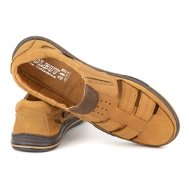 Polbut Zapatos de hombre calados 06 para verano rojo. naranja 5