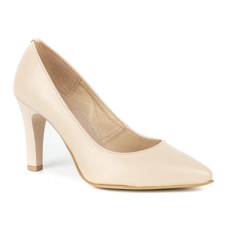 Olivier Zapatos de tacón mujer en piel 2317 beige 1