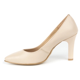 Olivier Zapatos de tacón mujer en piel 2317 beige 2
