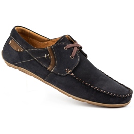 Olivier Mocasines hombre piel negros 297 2