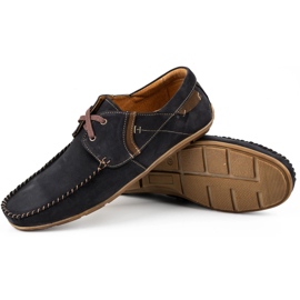 Olivier Mocasines hombre piel negros 297 4