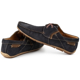 Olivier Mocasines hombre piel negros 297 6