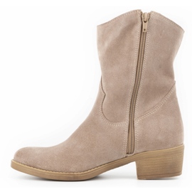 Olivier Botas mujer Angela caladas tacón beige 1