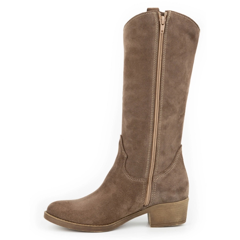 Olivier Botines mujer piel calados Carla marrón 1 Olivier Botines mujer piel calados Carla marrón 1