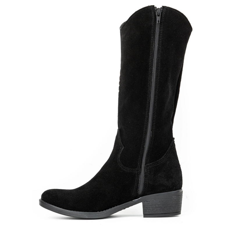 Olivier Botines mujer piel negra calados Carla negro 1 Olivier Botines mujer piel negra calados Carla negro 1