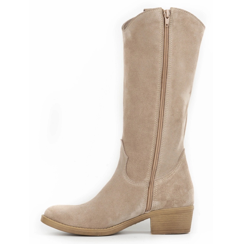 Olivier Botas mujer Julia piel beige 1