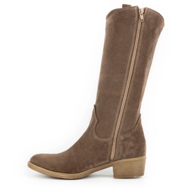 Olivier Botas mujer piel Julia marrón 1