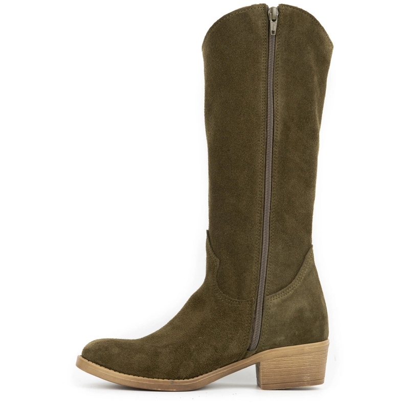 Olivier Botas mujer Julia de piel verde 1