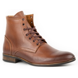 Olivier Botines Chelsea de hombre en piel 287 Św marrón 2