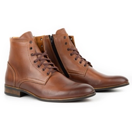 Olivier Botines Chelsea de hombre en piel 287 Św marrón 3