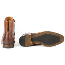 Olivier Botines Chelsea de hombre en piel 287 Św marrón 4
