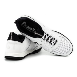 Polbut Zapatos casual hombre piel 2111P blanco 5