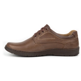 KOMODO Zapatos casual hombre piel 921K marrón 1