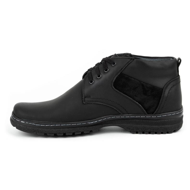 Olivier Botas de piel de invierno para hombre 219GT negras negro 1 Olivier Botas de piel de invierno para hombre 219GT negras negro 1