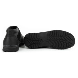 Olivier Botas de piel de invierno para hombre 219GT negras negro 5