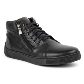 Kampol Botas de cuero aislantes para hombre 120KAM negro 2