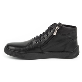 Kampol Botas de cuero aislantes para hombre 120KAM negro 1