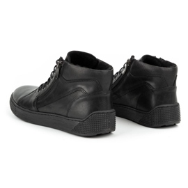 Kampol Botas de cuero aislantes para hombre 120KAM negro 7