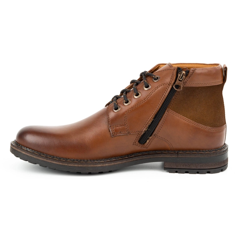Kampol Botas invierno hombre piel 152KAM marrón 1
