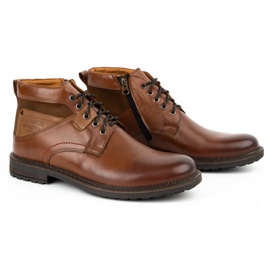 Kampol Botas invierno hombre piel 152KAM marrón 3