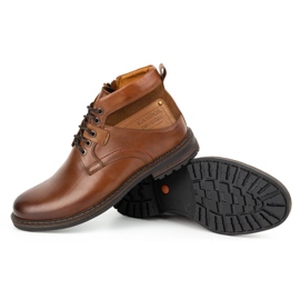 Kampol Botas invierno hombre piel 152KAM marrón 4