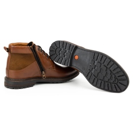 Kampol Botas invierno hombre piel 152KAM marrón 5
