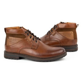 Kampol Botas invierno hombre piel 152KAM marrón 6