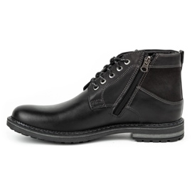 Kampol Botas invierno hombre piel 152KAM negro 1