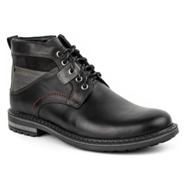 Kampol Botas invierno hombre piel 152KAM negro 2