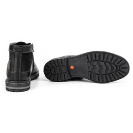 Kampol Botas invierno hombre piel 152KAM negro 5