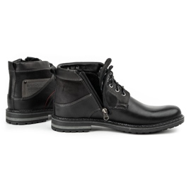 Kampol Botas invierno hombre piel 152KAM negro 6