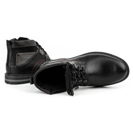 Kampol Botas invierno hombre piel 152KAM negro 7