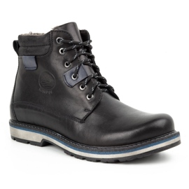 Kampol Botas invierno hombre piel 128KAM negro 5