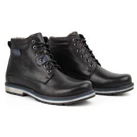 Kampol Botas invierno hombre piel 128KAM negro 6